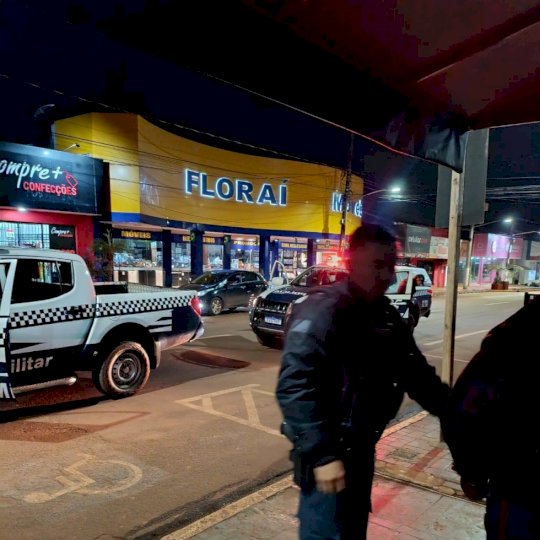 Rio Brilhante - Homem é preso em flagrante após furtar comércio na madrugada