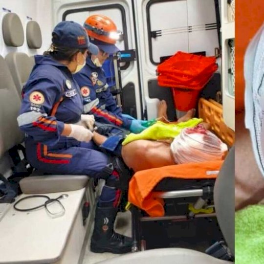 Idoso é atacado por cachorro e sofre múltiplas lacerações no rosto em Aquidauana