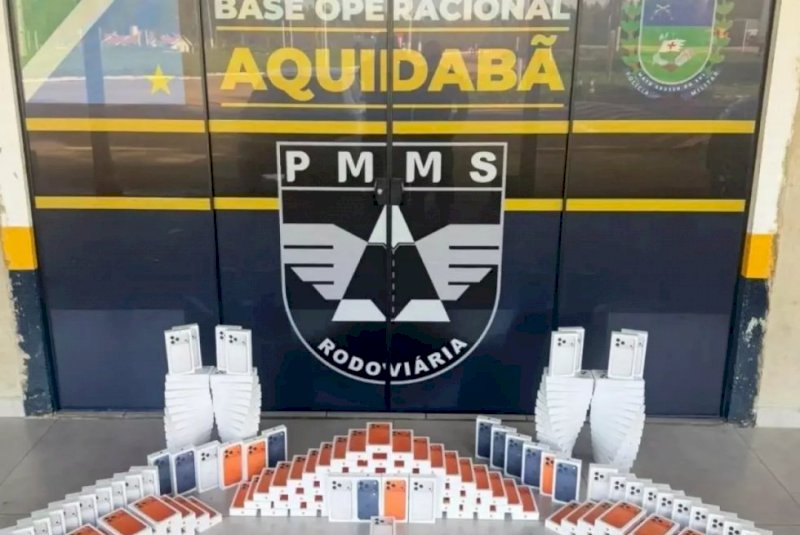 Polícia apreende 202 iPhones avaliados em mais de R$ 2 milhões