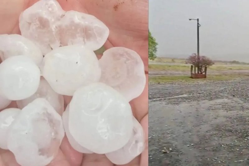 Fenômeno climático chama atenção após queda de granizo em área rural de MS