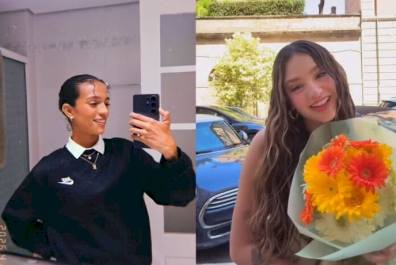 Rayssa Leal envia buquê à namorada e se declara: ‘Merece todas as flores do mundo’