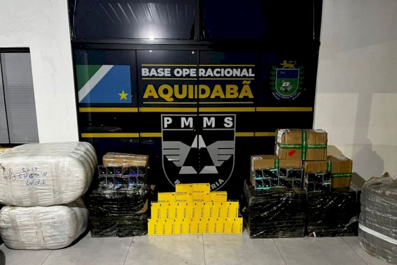 Cigarros eletrônicos, celulares e roupas são apreendidos na MS-164