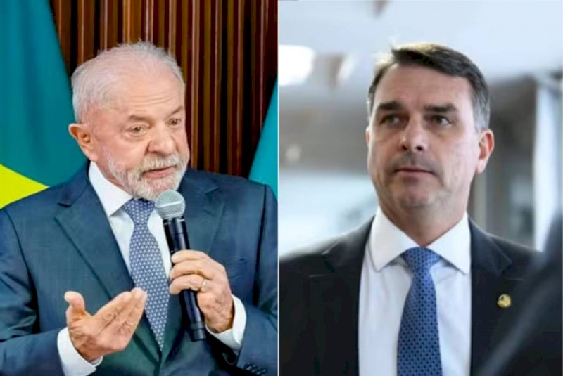 Pesquisa Datafolha com eleitores de SP: Lula e Flávio Bolsonaro empatam