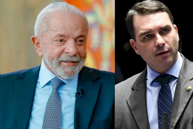 Lula tem 48,8% e Flávio Bolsonaro, 42,3% no 2º turno