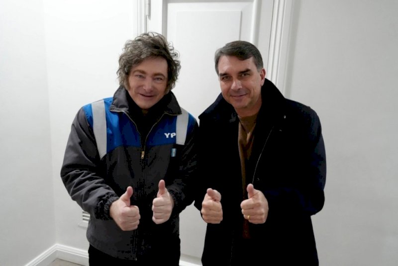 Milei diz que viajará ao Brasil para apoiar candidatura de Flávio