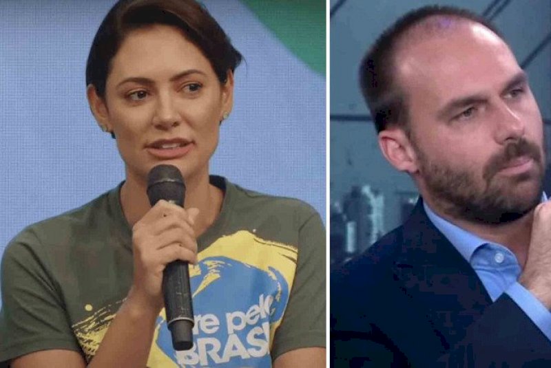Racha entre aliados de Bolsonaro expõe disputa entre Eduardo, Flávio e Michelle