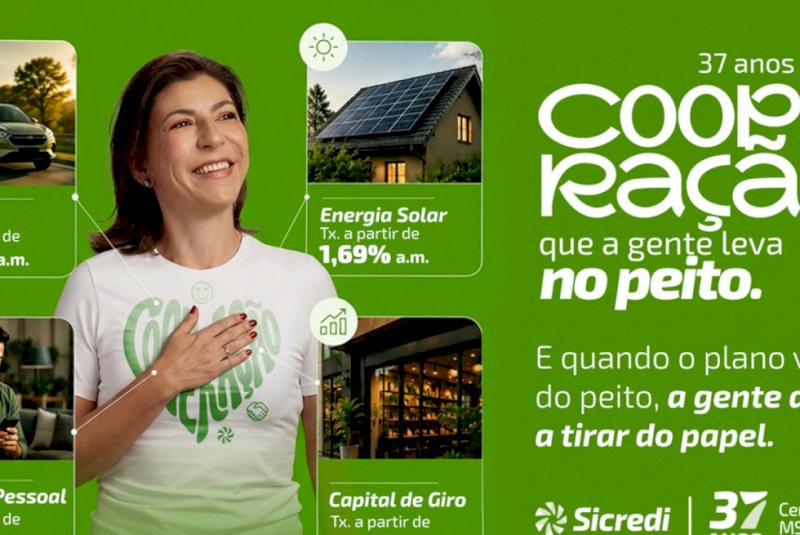 Sicredi Centro-Sul MS/BA celebra 37 anos com campanha voltada à realização de planos dos associados