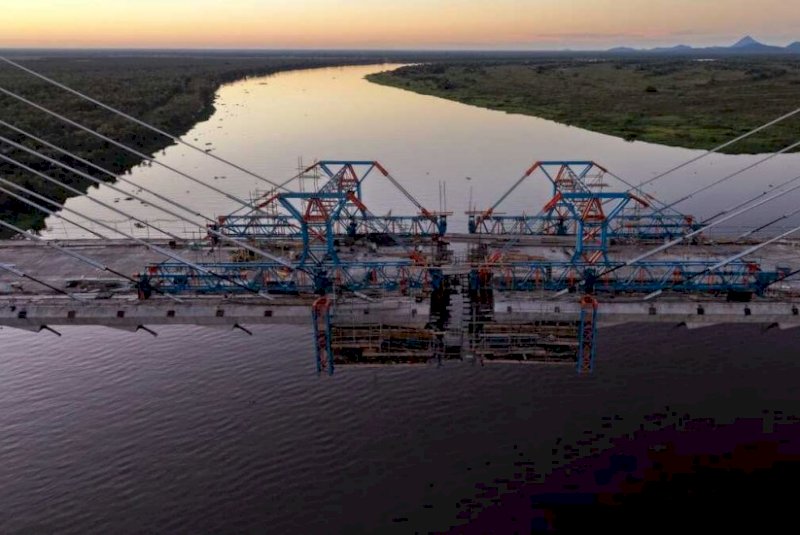 Ponte da Rota Biocênica deve ligar Brasil e Paraguai nesta semana