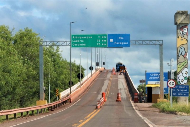 Tráfego da ponte sobre o rio Paraguai terá novas interdições 