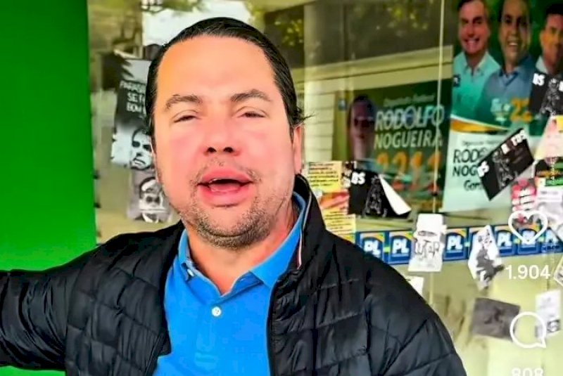 Vídeo - Rodolfo Nogueira acusa petistas de vandalizarem comitê em Dourados
