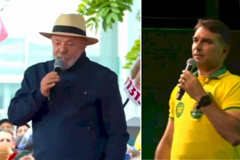 Lula e Flávio fazem comícios simultâneos em SC, reduto do bolsonarismo
