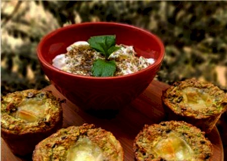 Em minutos, cupcake de abobrinha com hortel&atilde; &eacute; receita f&aacute;cil
