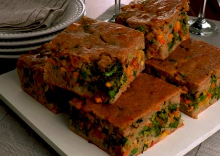 Torta integral de legumes