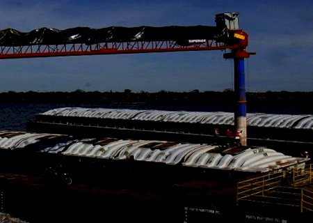 Com dois portos ativos, volume das exportações de MS via Porto Murtinho cresce 57,83% em 2020