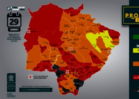 Vinte oito cidades de MS pioram na classificação de risco da Covid do programa Prosseguir