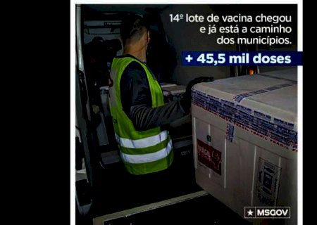 Bolsonaro comemora envio de 45,5 mil doses de vacinas a MS