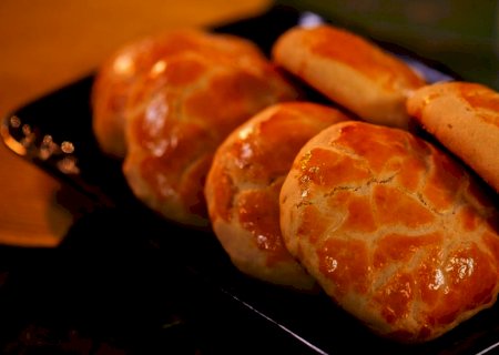 Pão recheado com carne louca