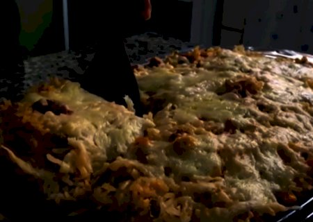 Arroz de forno com sobras do churrasco de dia das mães