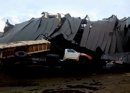 Tempestade provoca prejuízo milionário em propriedade rural de MS