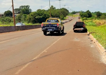 Acidente registrado nesta manhã envolveu dois veículos próximo a Guacira em Itaporã (Vídeo)
