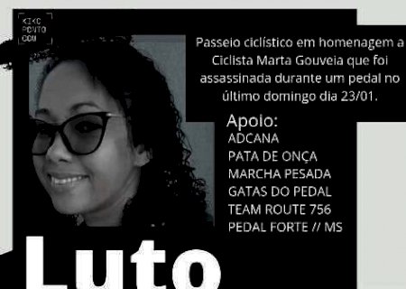 Ciclistas se mobilizam para homenagear mulher assassinada durante passeio