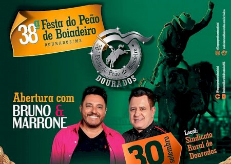 Show de Bruno&Marrone abre Semana do Peão em Dourados no dia 30 de setembro