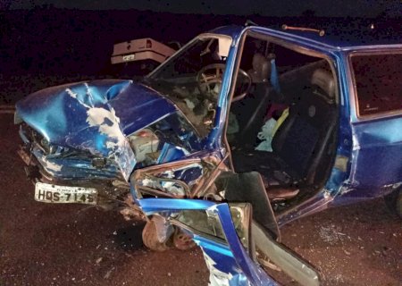Grave acidente na rodovia MS 156 entre Piraporã e Montese deixa vítimas nas ferragens