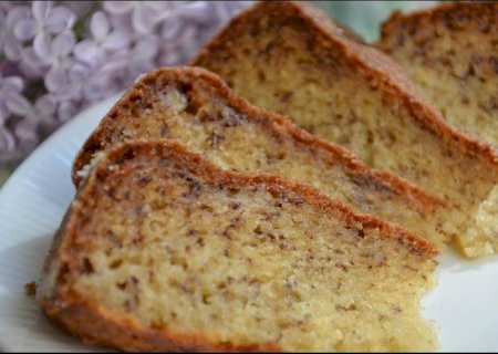 Bolo de banana delicioso e saudável para o lanchinho da tarde