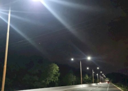 Agesul conclui instalação de luminárias na MS-156 entre Dourados e Itaporã