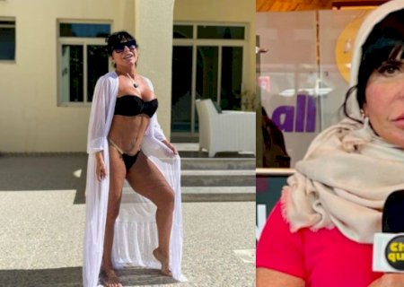 Gretchen usa biquíni e corre o risco de ser presa no Catar: 'escondida'