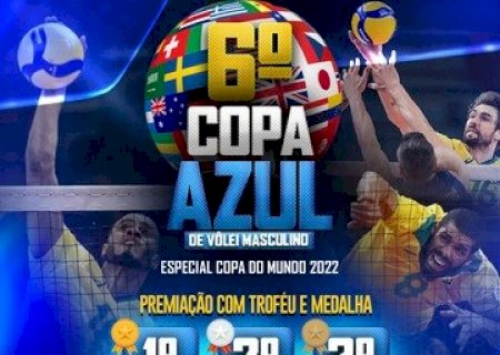 Neste domingo acontece a 6° Copa Azul de vôlei masculino em Douradina.