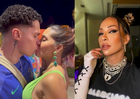 Valesca Popozuda pede beijo lésbico e “fura olho” do filho na Farofa