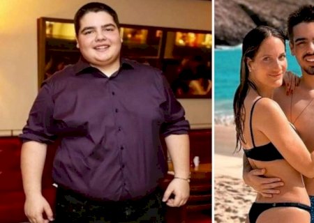 Filho de Faustão posa sem camisa em viagem de luxo após emagrecer 80 kg