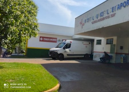 Jovem é encaminhado ao hospital após acidente de trânsito em Itaporã 