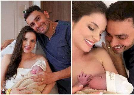 Mano Walter e Debora Silva postam primeira foto com filha Maria Clara