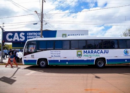 Prefeitura de Maracaju compra ônibus novo para transporte de pacientes em tratamento