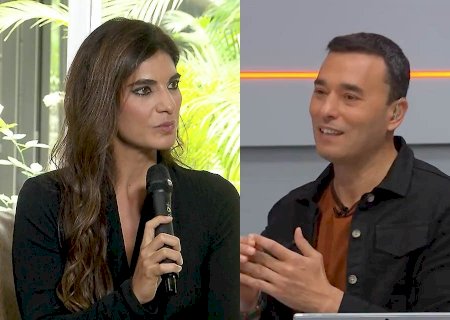Andréia Sadi se “irrita” com provocação de André Rizek: “Pode block?”