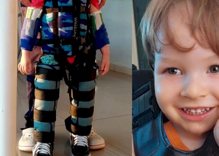 Com síndrome rara, Otávio recebe apoio de atores globais que passaram por Campo Grande