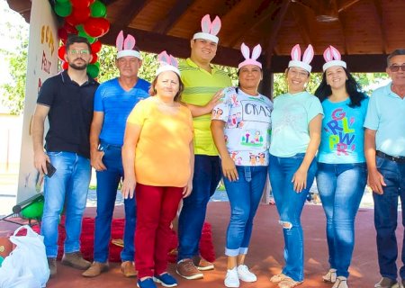 SECRETARIA DE ASSISTENCIA SOCIAL E CRAS REALIZAM ENCONTRO EM COMEMORAÇÃO A PASCOA COM USUARIOS DO SCFV.