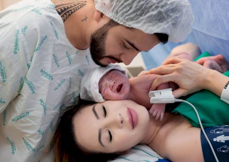 Nasce Aurora, filha do cantor Jefferson Moraes com Nayara Perassoli