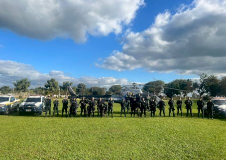 Com apoio de helicóptero polícia faz operação em Itaporã e Douradina nesta quinta-feira (Vídeo)