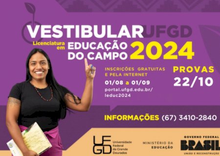 UFGD abre as inscrições do vestibular em Educação do Campo