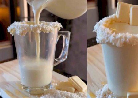 Esfriou por aí? Faça uma bebida de chocolate branco para se aquecer nesse friozinho