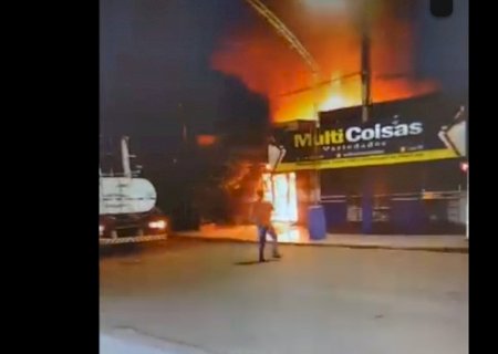 Incêndio na autoescola de Douradina foi criminoso(Vídeo)