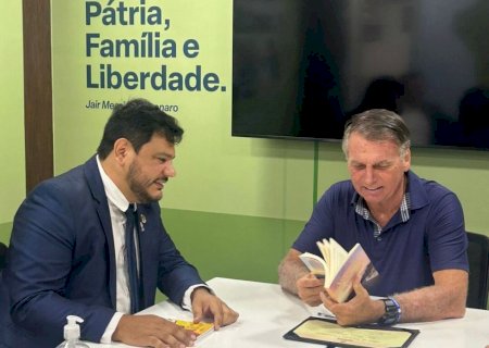 Vereador de Dourados é recebido por Jair Bolsonaro em Brasília
