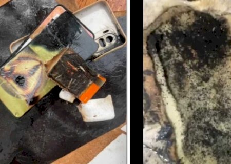 Celular explode enquanto jovem dormia em Campo Grande (vídeos)