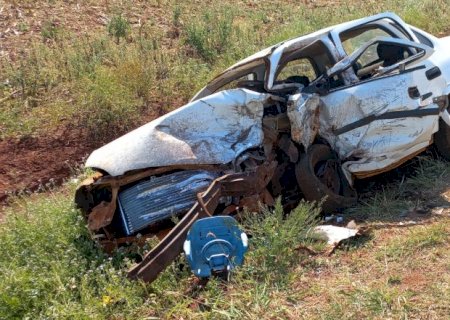 Panambi - Motorista morre preso às ferragens após colisão frontal na MS-379