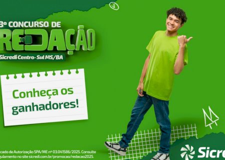Estudante de Dourados vence concurso de redação da Sicredi Centro-Sul