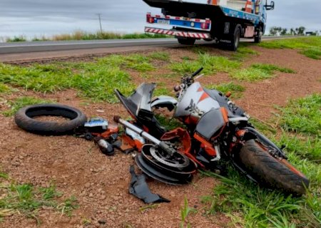 Motociclista morre após pneu estourar na MS-306