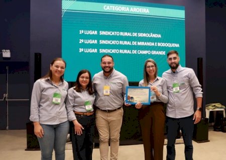 Sindicato Rural de Sidrolândia conquista 1º lugar em realização de cursos durante Convenção Senar 2025